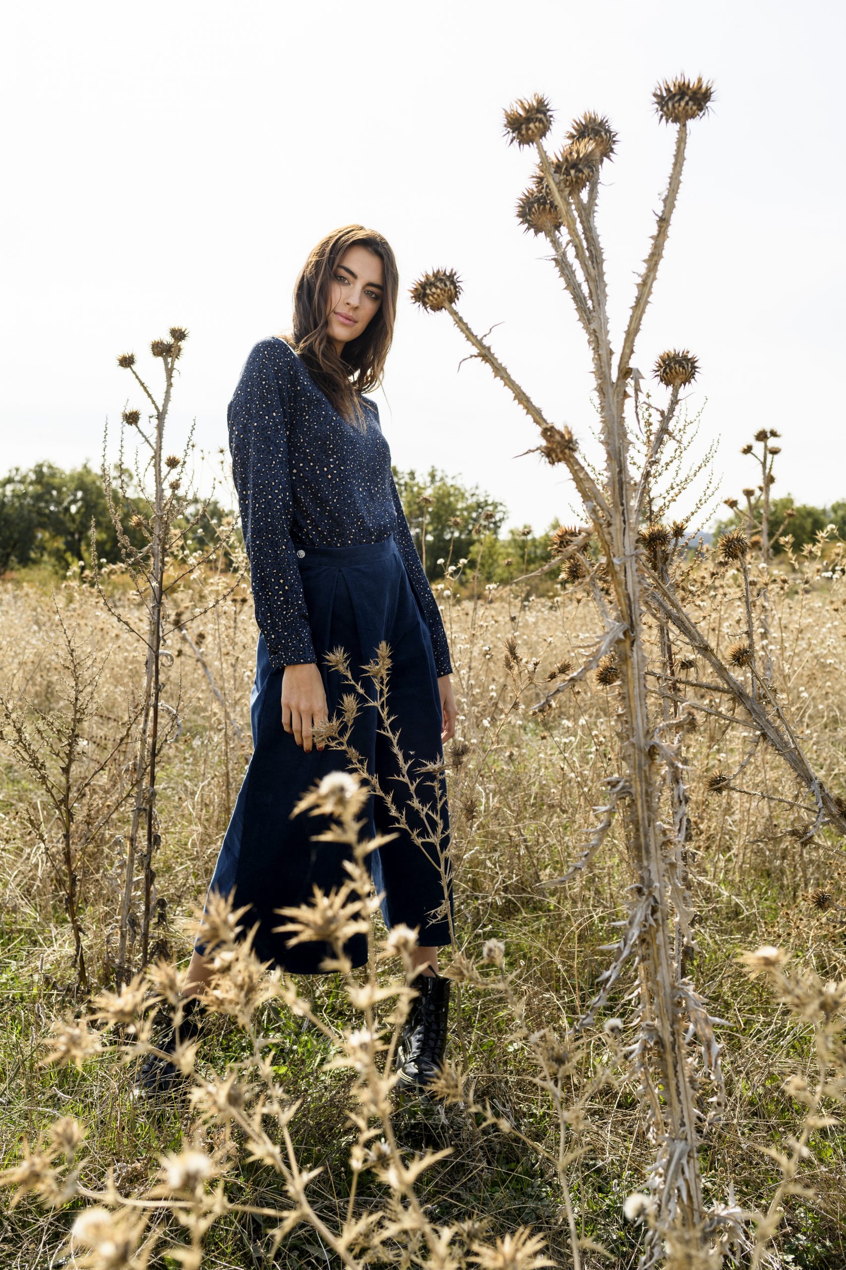 Blusa de viscosa estampada Wild Blue - Imagen 2