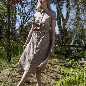 Falda midi con botones Summer Bloom