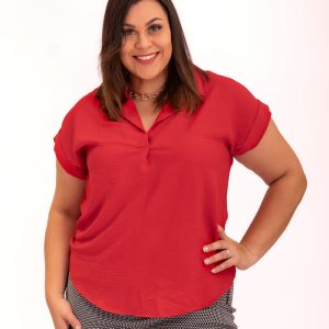 Blusa roja plus