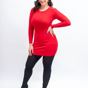 Vestido rojo ajustado