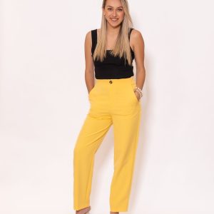 Pantalón de vestir amarillo