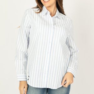 Blusa camisera con fibras de algodón