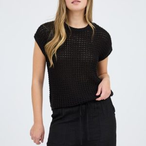 Blusa tejida tipo crochet