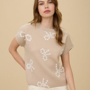 Blusa tipo sweater con diseño de lazos