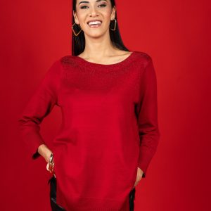 Blusas con destellos en el escote