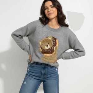 Sweater de osito con dona