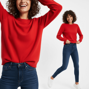 Sweater liviano con tejido delicado