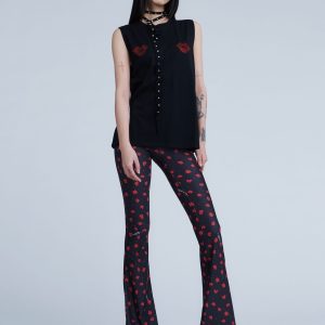 Pantalón de campana Leila Cherry kiss ANIYE BY