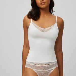 Camiseta tirantes detalle encaje 19048