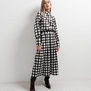 FALDA MIDI ESTAMPADA