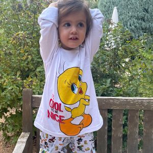 Pijama de niña de los Looney Tunes 100% algodón