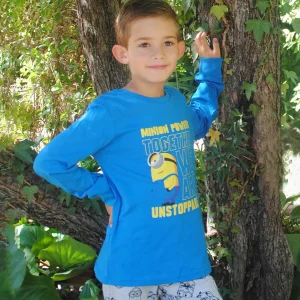 Pijama de niño azul de Minions 100% algodón