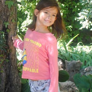 Pijama de niña rosa de los Minions 100% algodón