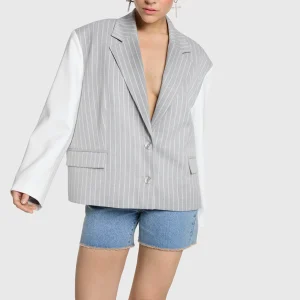 Blazer oversize de raya diplomática ALIX THE LABEL