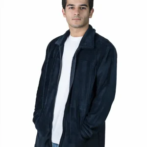 Bata hombre con bolsillos laterales NAVY-88