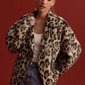 Chaqueta oversize animal print ALIX THE LABEL