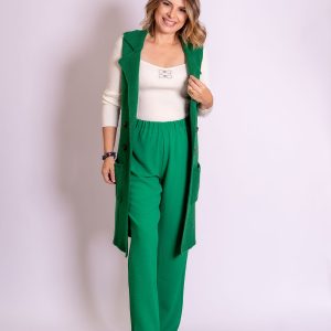 pantalón verde recto