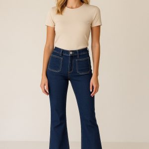 Pantalon vaquero campana