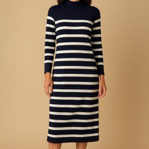 Vestido manga larga punto