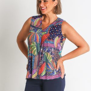 TOP TUL ESTAMPADO PES. RECICLADO