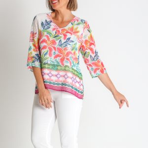 BLUSA PLUMETI ESTAMPADO CENEFA