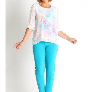 BLUSA PLUMETI ESTAMPADO