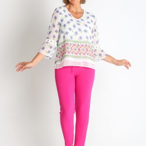 BLUSA PLUMETI ESTAMPADO CENEFA