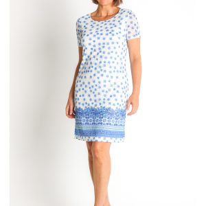 VESTIDO BLONDA ESTAMPADA