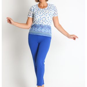 CAMISETA BLONDA ESTAMPADA