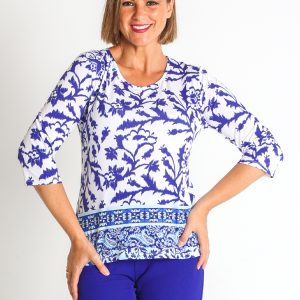 CAMISETA PUNTO ESTAMPADO MANGA 3/4 PES.RECICLADO