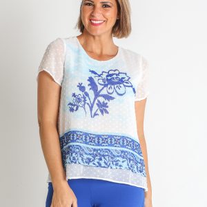 BLUSA PLUMETI ESTAMPADO FLOR