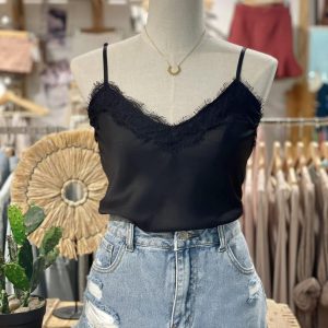 TOP LENCERO NEGRO