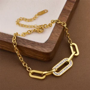 Pulsera de cadena de acero de titanio