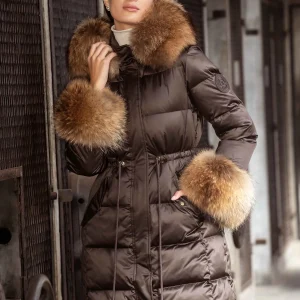 Plumífero marrón 6016 LOCO LUXO