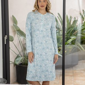 Camisón estampado con tapeta