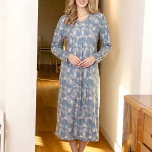 Camisón largo estampado