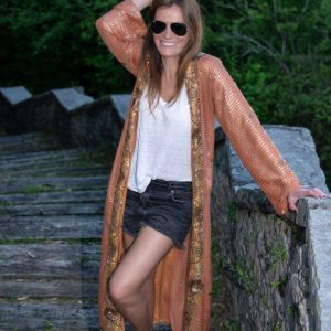 Kimono – Bordado Naranja