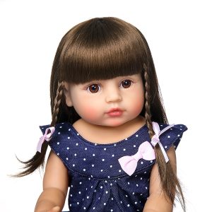 Bebe Reborn Moda Vestido Azul 55 CM