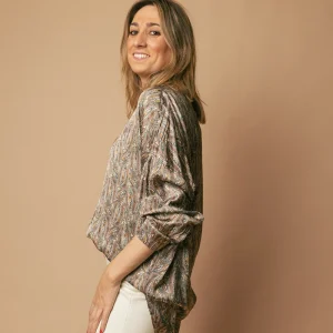 Blusón estampado cashmere