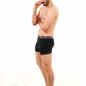 Bóxer de algodón color negro