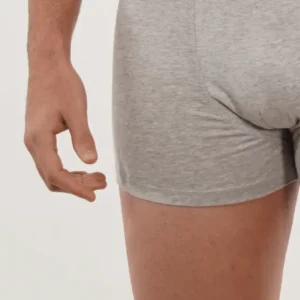 Bóxer de punto en color gris perla