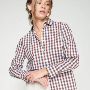 CAMISA VICHY MARRON