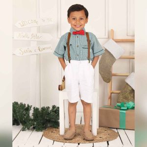 Camisa de Niño Cuadros Verdes