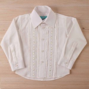 Camisa de Niño Beige Pasacinta