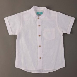 Camisa de Niño Lino Blanca