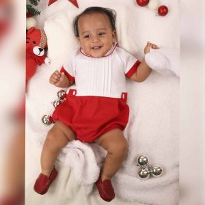 Conjunto de Niño Guayabera Rojo