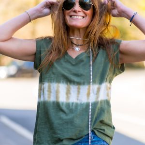 Camiseta verde degradada 50%