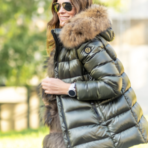 Plumífero Verde Corto