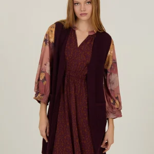 Chaleco largo de punto