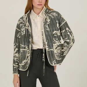 Chaqueta estampada guateada